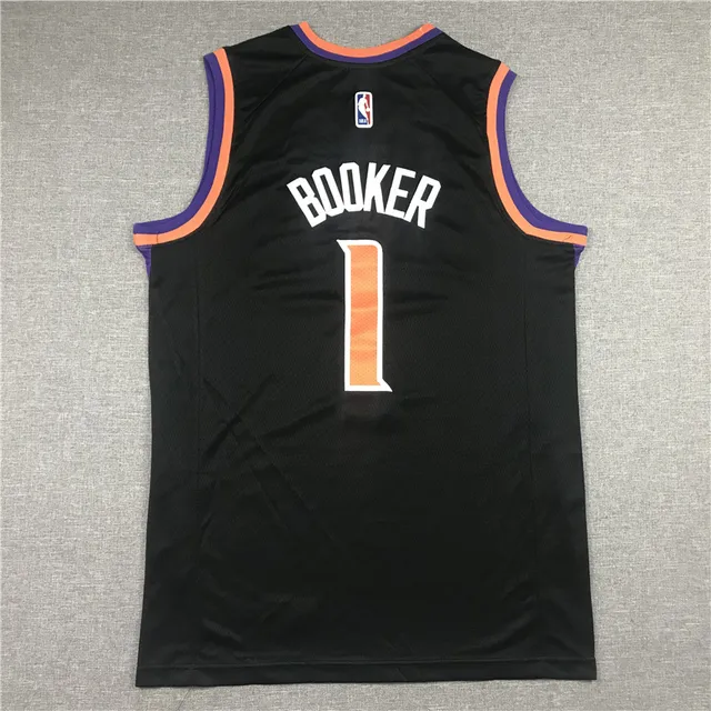 Nike Phoenix Suns City Edition Negro Naranja Púrpura Camiseta 2