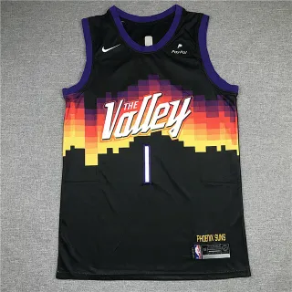 Nike Phoenix Suns 'The Valley' 像素化渐变黑球衣