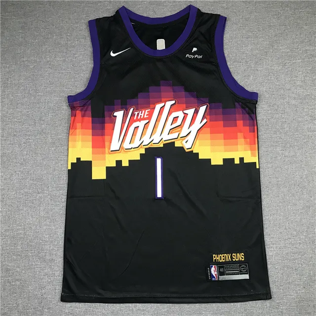 Nike Phoenix Suns 'The Valley' Camiseta Gradiente Pixelada Preta 3