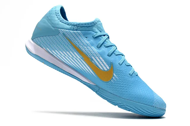 Nike Pink Silver Knit Upper Low-Profile Silhouette Indoor Soccer Shoes 2