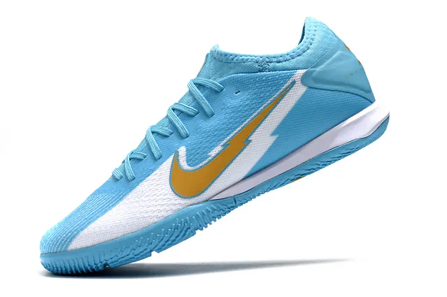 Nike Pink Silver Knit Upper Low-Profile Silhouette Indoor Soccer Shoes 3