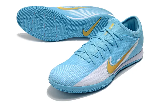 Nike Pink Silver Knit Upper Low-Profile Silhouette Indoor Soccer Shoes 4