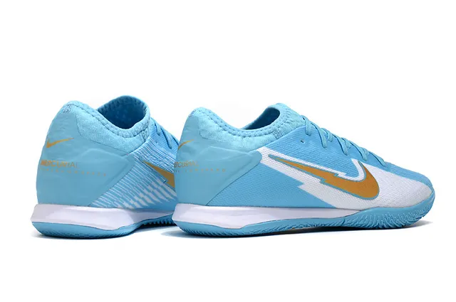 Nike Pink Silver Knit Upper Low-Profile Silhouette Indoor Soccer Shoes 5