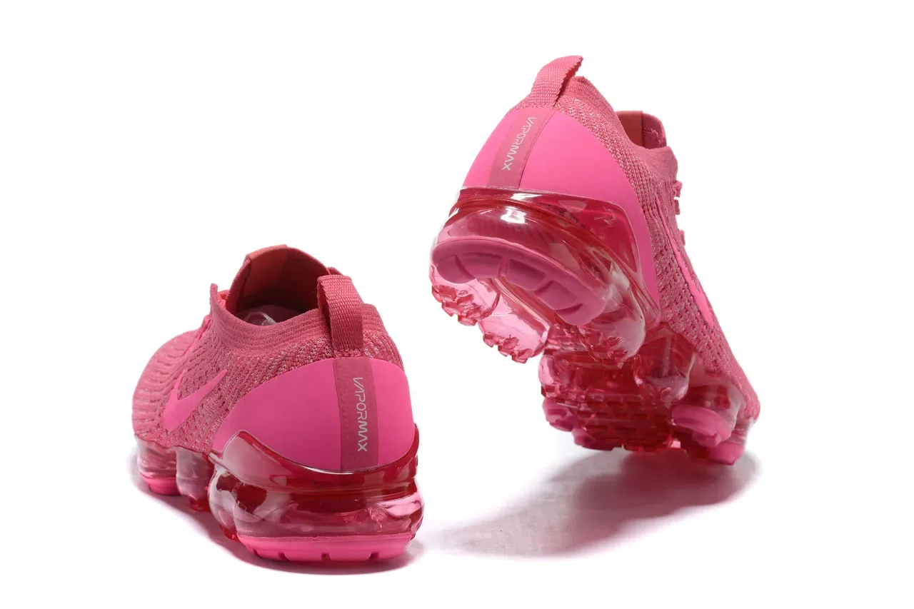 Nike Pink Transparent Flyknit Upper Full-Length Visible Air Unit Running Shoes 3