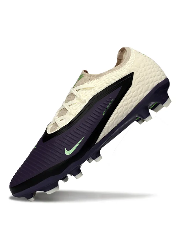 Nike बैंगनी भूरे लो-कट टेक्स्चर्ड सिंथेटिक अपर फर्म-ग्राउंड फुटबॉल जूते 4