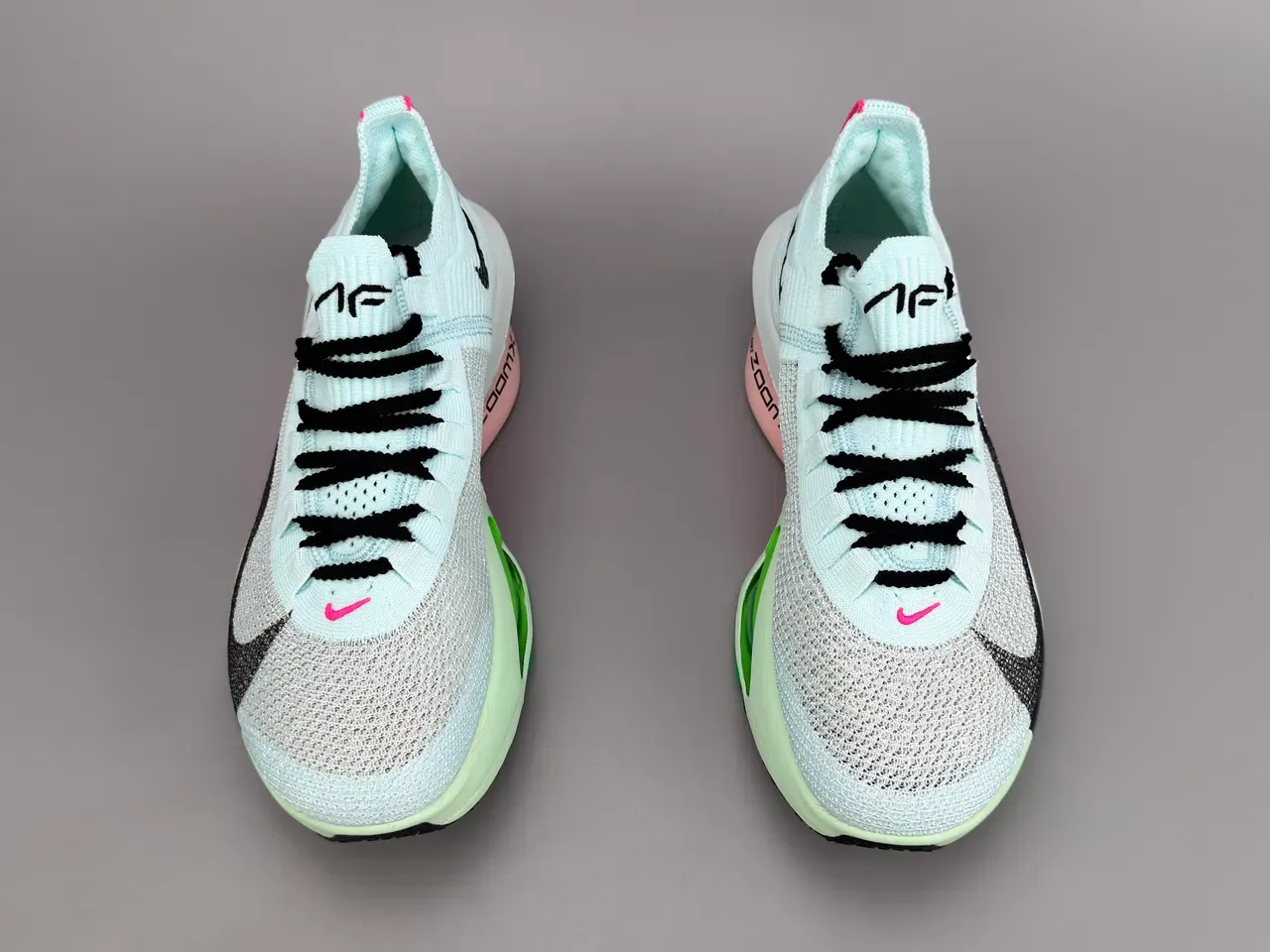 Nike Road Racing AF 2025-03 Aqua Pink Green Zapatillas de running 9