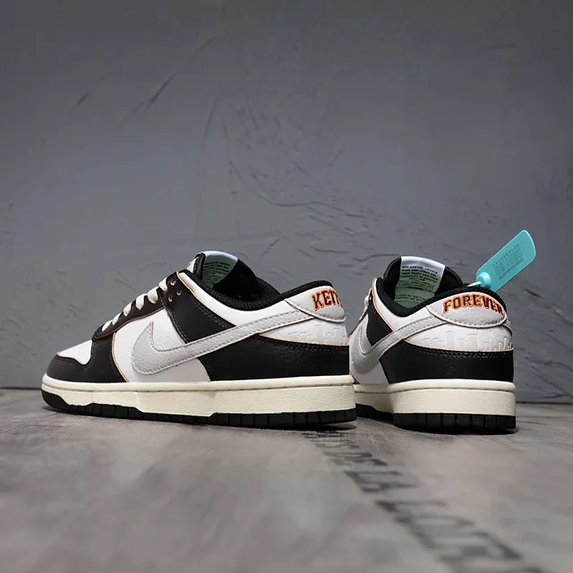 Nike SB Dunk Low Black White Cream Lifestyle Sneakers 3