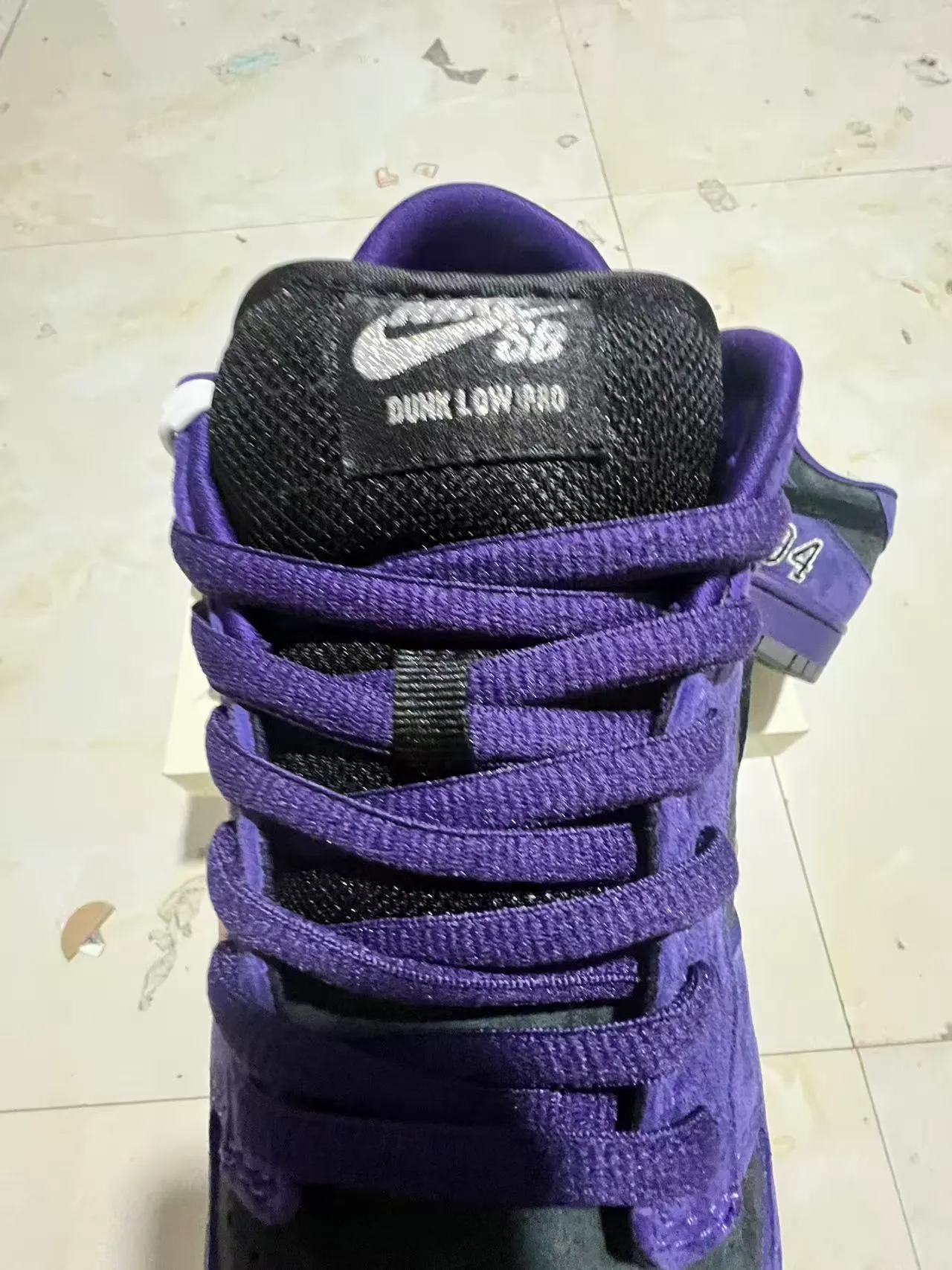 Nike SB Dunk Low Supreme বেগুনি '৯৪ স্কেটবোর্ড জুতা 4