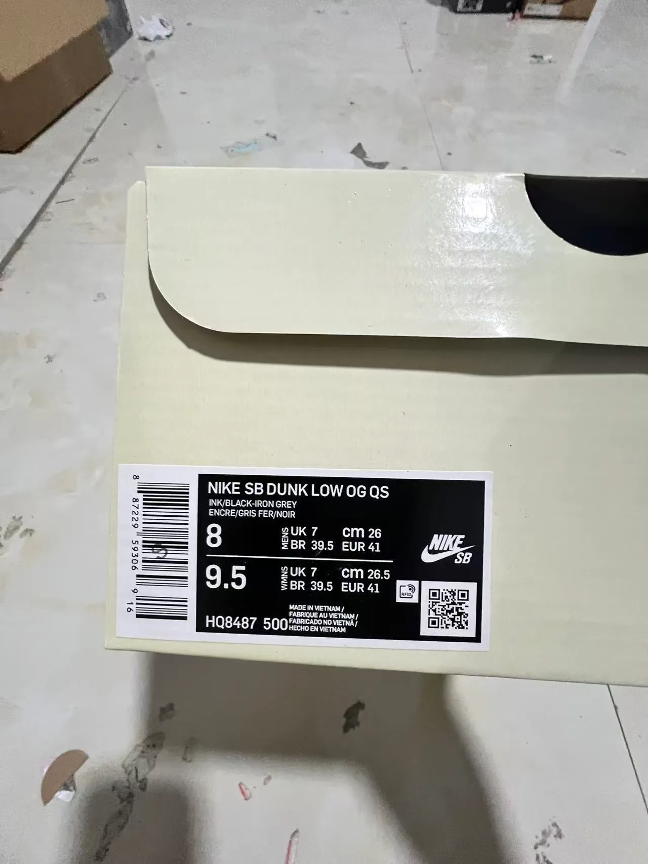 Nike SB Dunk Low Supreme বেগুনি '৯৪ স্কেটবোর্ড জুতা 10
