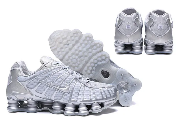 Nike Shox TL Metallic Silver Visible Shox Column Cushioning Running Shoes 3