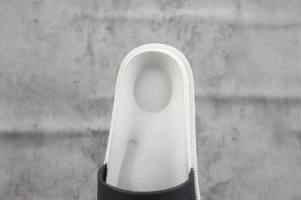 Nike Slide Black and White Strap Slipper 4