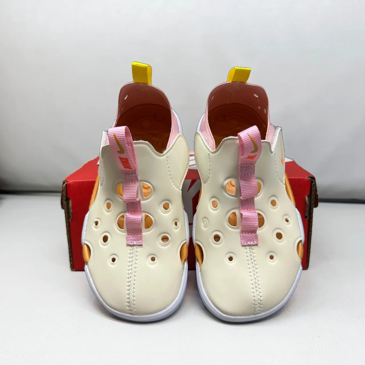 Nike Sunray Protect Kids Pink Perforated Strap Casual Sandals 10