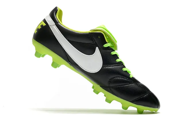 Nike Tiempo नारंगी काला लो-कट क्विल्टेड लेदर अपर फर्म-ग्राउंड फुटबॉल जूते 8
