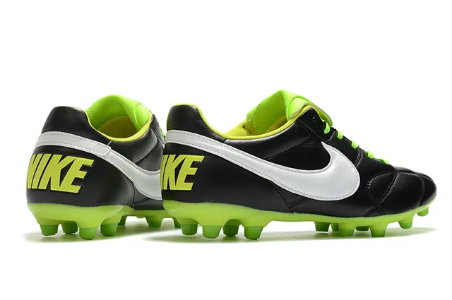 Nike Tiempo नारंगी काला लो-कट क्विल्टेड लेदर अपर फर्म-ग्राउंड फुटबॉल जूते 11