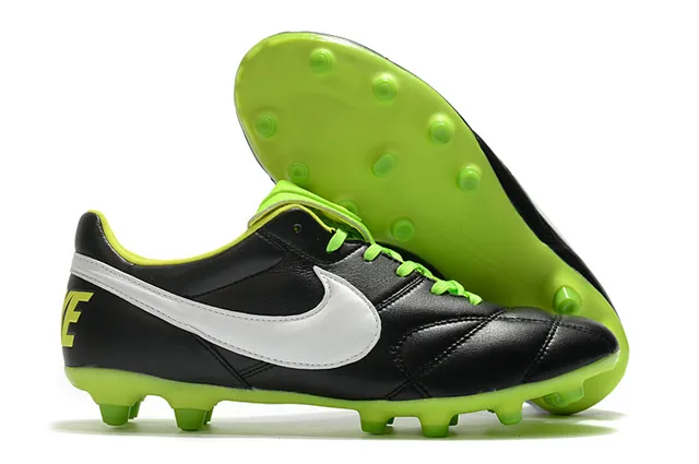 Nike Tiempo नारंगी काला लो-कट क्विल्टेड लेदर अपर फर्म-ग्राउंड फुटबॉल जूते 12