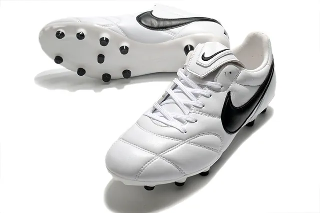 Nike Tiempo नारंगी काला लो-कट क्विल्टेड लेदर अपर फर्म-ग्राउंड फुटबॉल जूते 17