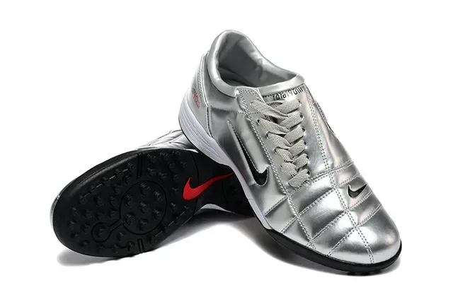 Nike Total 90 III Silver Black Red Turf Soccer Shoes 6