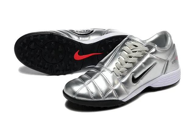 Nike Total 90 III Silver Black Red Turf Soccer Shoes 7