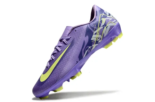 Nike Chaussures de Football Blanc Bleu Basse Synthétique Supérieure Graphique Tacheté Sol Firme 3
