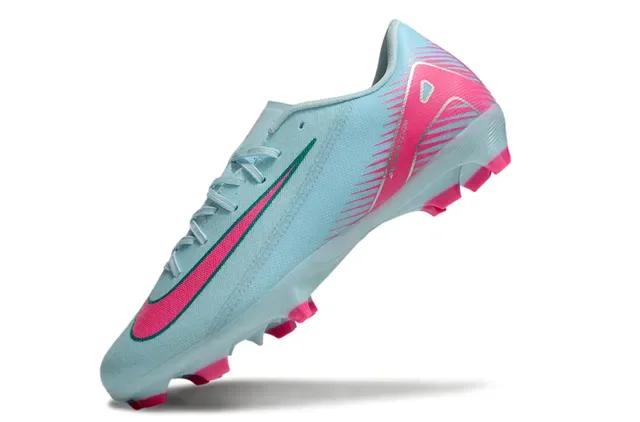Nike Chaussures de Football Blanc Bleu Basse Synthétique Supérieure Graphique Tacheté Sol Firme 10