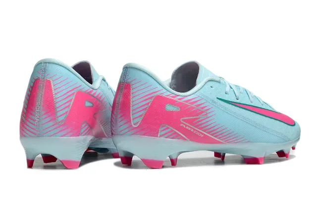 Nike Chaussures de Football Blanc Bleu Basse Synthétique Supérieure Graphique Tacheté Sol Firme 12