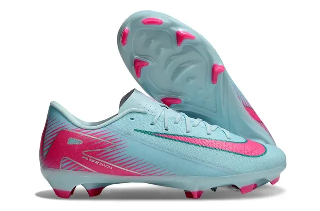 Nike Chaussures de Football Blanc Bleu Basse Synthétique Supérieure Graphique Tacheté Sol Firme 13