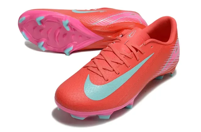 Nike Chaussures de Football Blanc Bleu Basse Synthétique Supérieure Graphique Tacheté Sol Firme 18