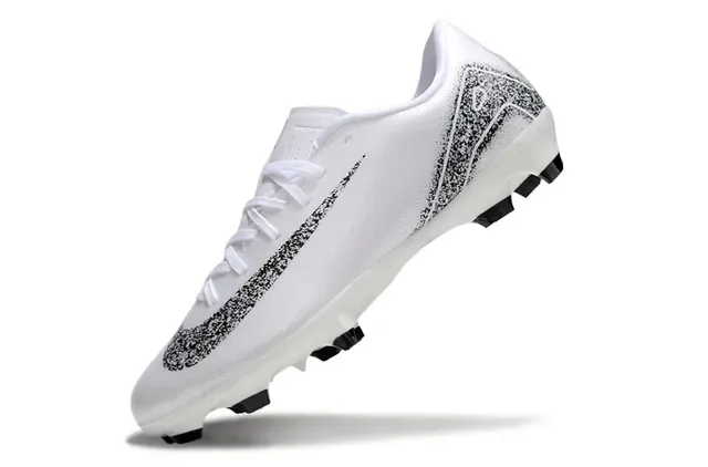 Nike Chaussures de Football Blanc Bleu Basse Synthétique Supérieure Graphique Tacheté Sol Firme 24