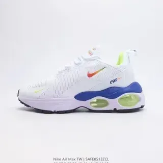 Nike Blancos y Azules Mesh Upper Dual Visible Air Units Lifestyle Sneakers