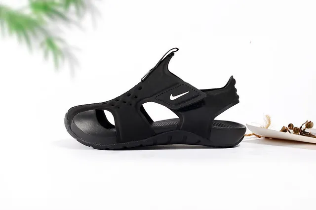 Nike White Orange Open-Toe Single-Strap Casual Sandals 15