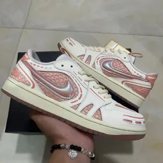 نيك أبيض وردي قزحي Swoosh لوحات شبكية خلايا النحل أحذية أسلوب حياة