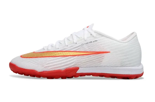 নাইক সাদা লাল Flyweave Knit upper gradient Swoosh overlay টার্ফ সকার জুতো 7