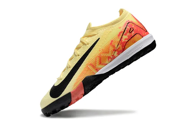 Nike Yellow Orange Knit Upper Gradient Graphic Overlay Turf Soccer Shoes 3