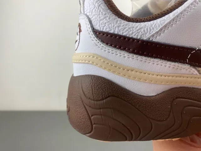 Nike Zoom 2K Blanc et Marron avec Partie Supérieure en Cage Synthétique Maillage Layered Sneakers 3