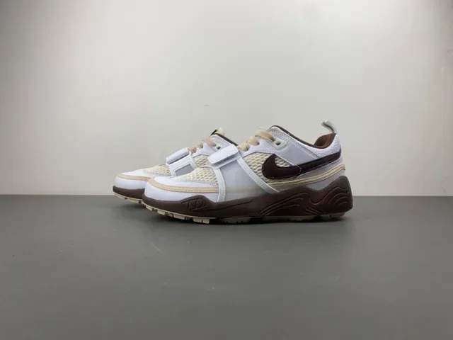 Nike Zoom 2K Blanc et Marron avec Partie Supérieure en Cage Synthétique Maillage Layered Sneakers 8