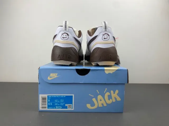 Nike Zoom 2K Blanc et Marron avec Partie Supérieure en Cage Synthétique Maillage Layered Sneakers 15