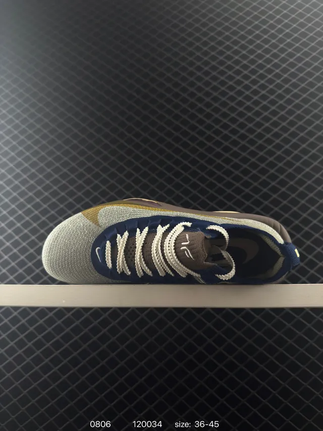 Nike ZoomX Gray Navy Engineered Knit Upper Collar Contrast Running Shoes 4