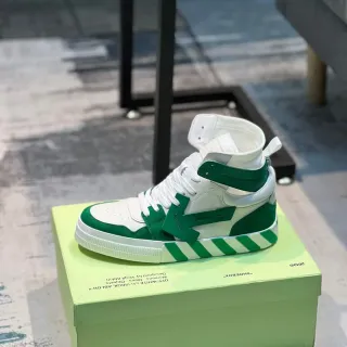 Off-White Arrow Green High-Top Lifestyle Sneakers
