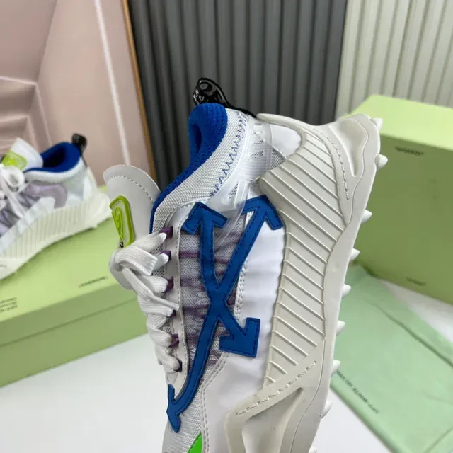 Off-White Tênis Chunky Sola Azul Logo Flecha Diagonal 3