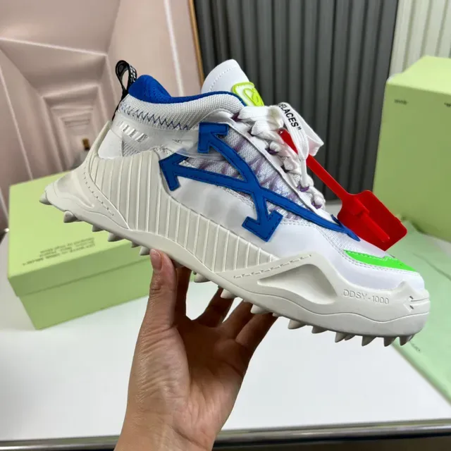 Off-White Tênis Chunky Sola Azul Logo Flecha Diagonal 4