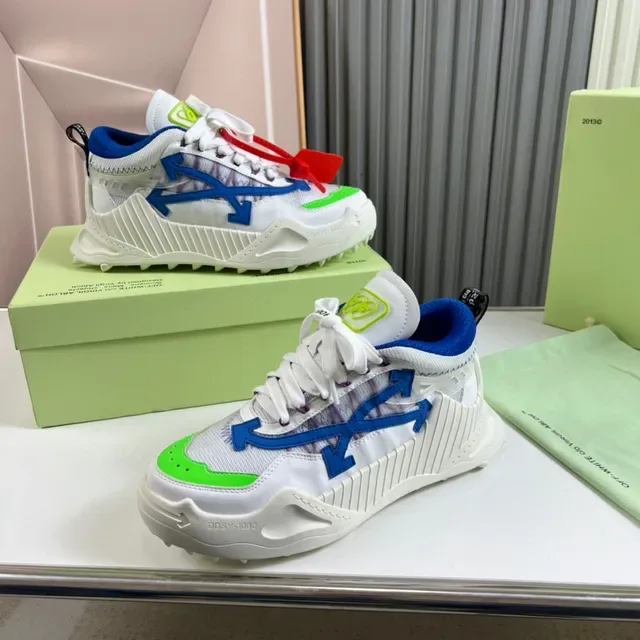 Off-White Tênis Chunky Sola Azul Logo Flecha Diagonal 7
