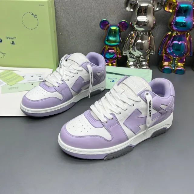 Off-White 紫色低帮镶嵌构造生活方式运动鞋 8