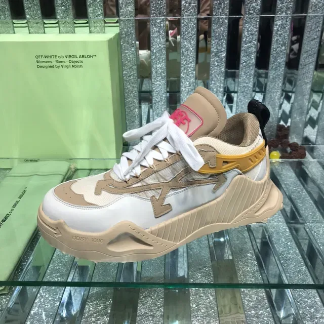 Off-White Runner 米白红厚底运动鞋 3