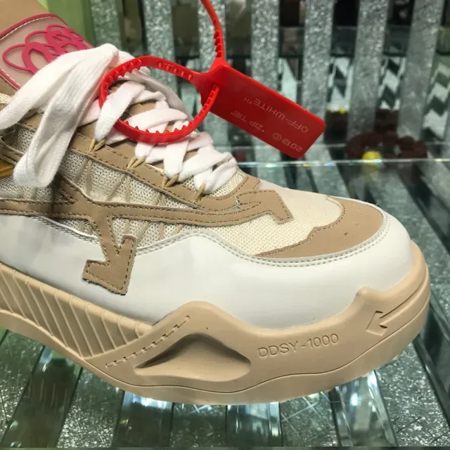 Off-White Runner 米白红厚底运动鞋 7