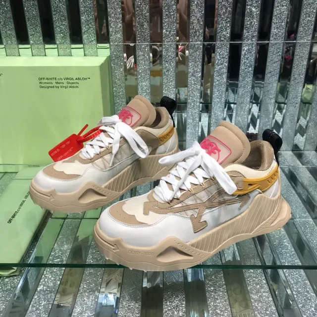 Off-White Runner 米白红厚底运动鞋 8