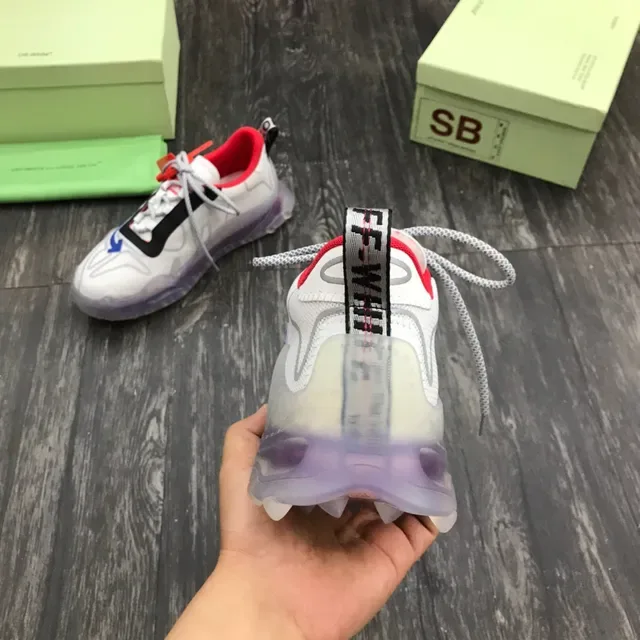 Off-White Runner White Red Blue Translucent Chunky Sneakers 3
