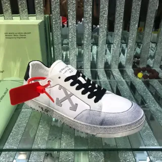 Off-White The Ten Distressed White Arrow Logo Lifestyle Sneakers