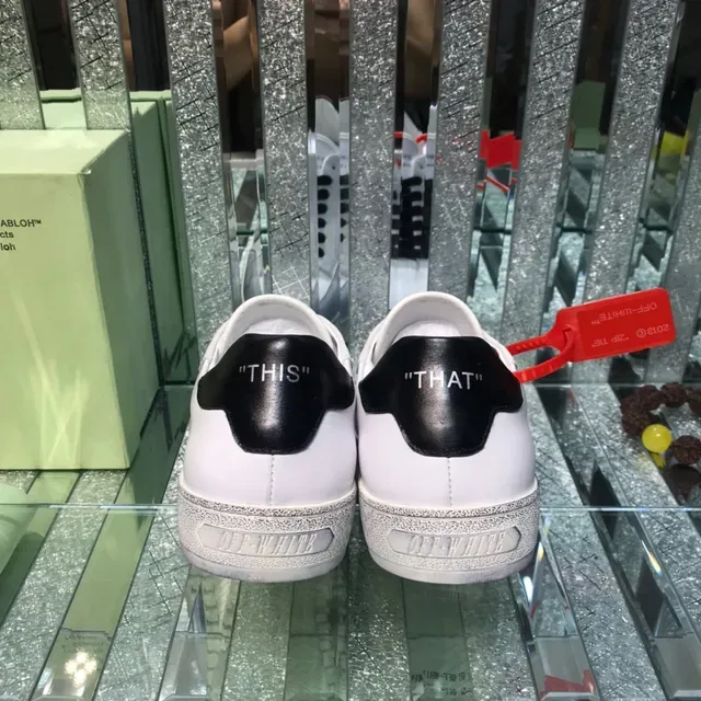 Off-White The Ten 做旧白色箭头标志生活方式运动鞋 3