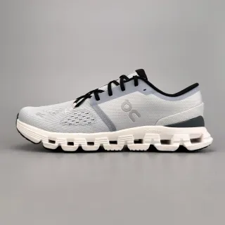 On Gray Black Engineered Knit Upper Segmented CloudTec Midsole Lifestyle Sneakers