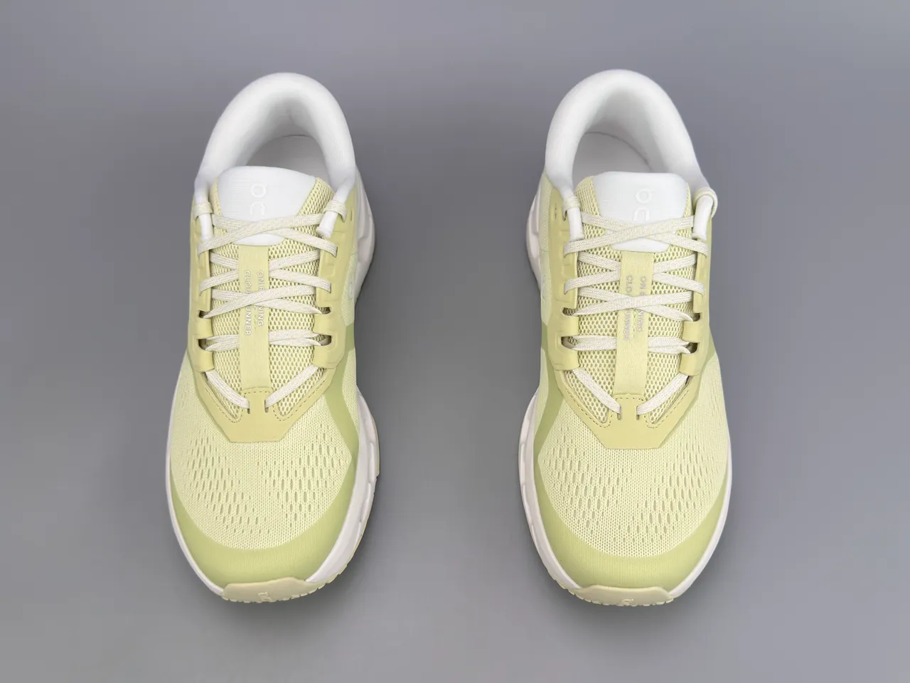 On Green White Engineered Mesh Upper Hollowed CloudTec Midsole Pods Running Shoes 9